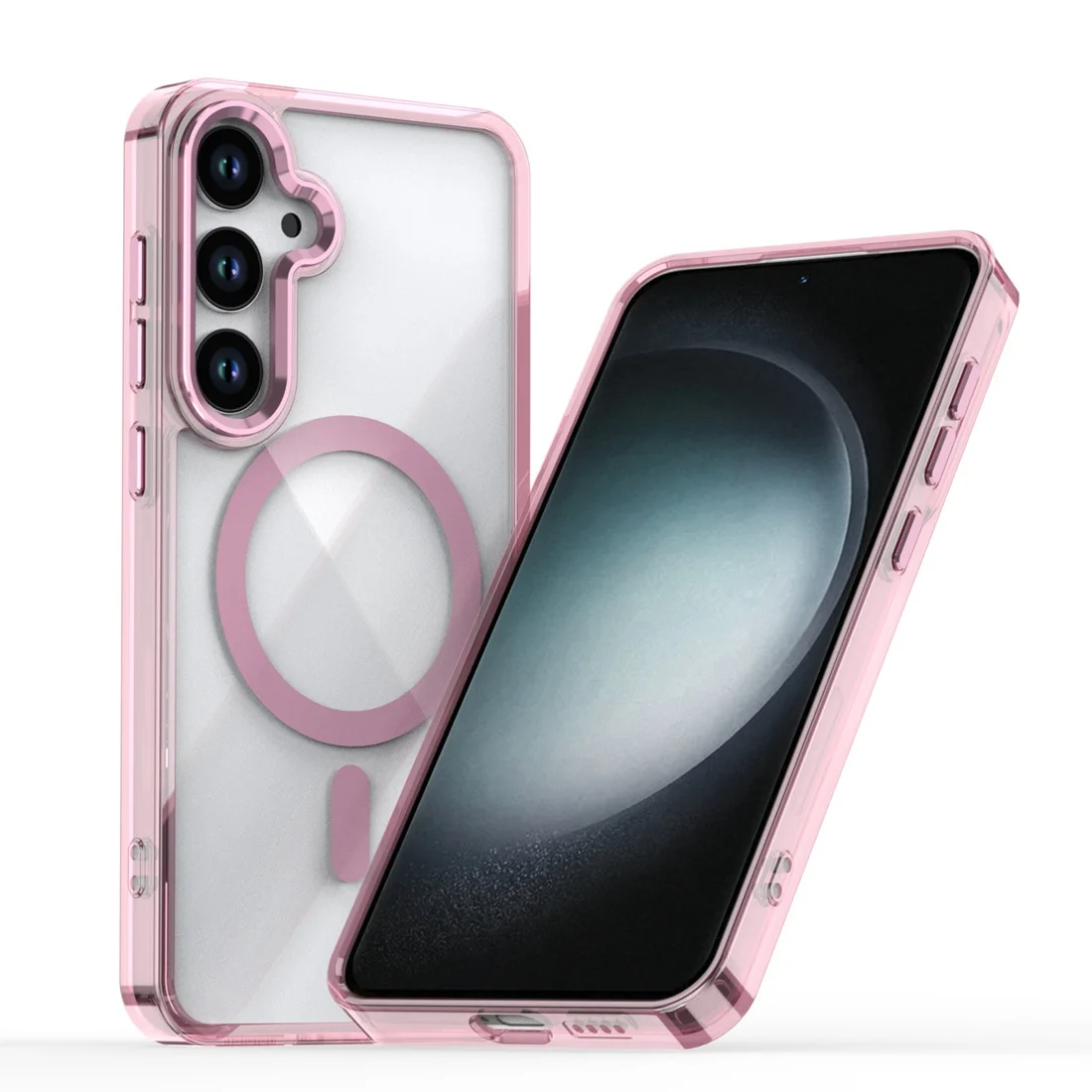 Clear Magnetic Phone Case, Shockproof Slim Protective Cover with MagSafe Compatibility