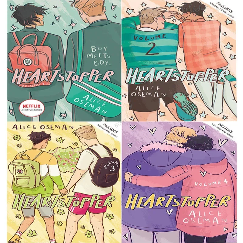 

Серия Heart stopper, том 1-4 Набор книг от Alice Oseman, любовные романы