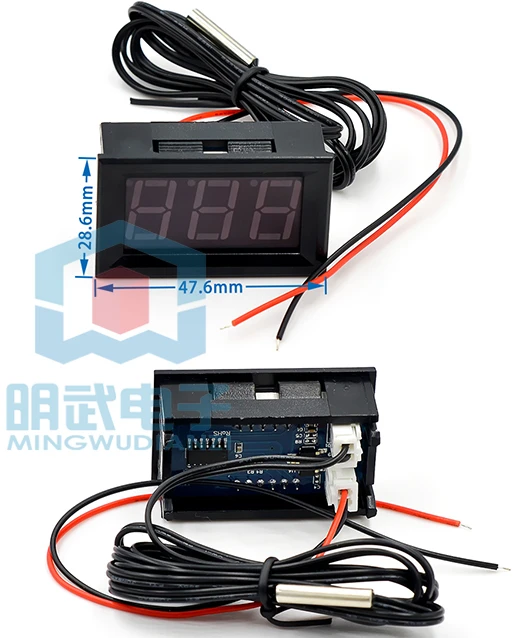 

12V electronic temperature counter display thermometer fish tank refrigerator watertemperature meter thermometer with waterproof