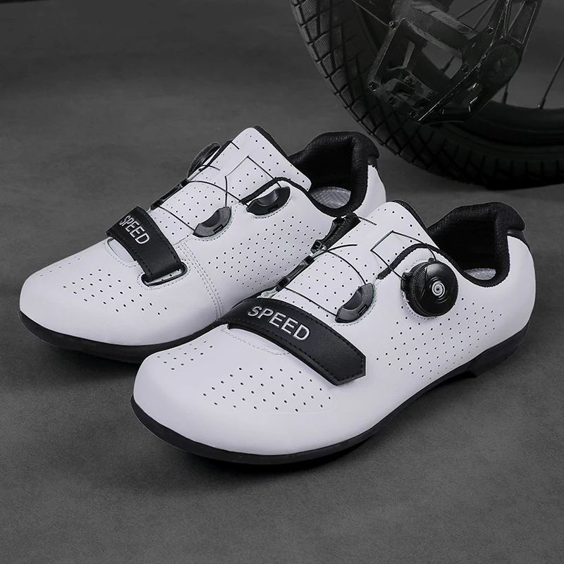 Popular Adult Bicycle Sport Training Shoes Green Red White Female Athletic Cycling Sneaker Light Weight Male Riding Cycle Shoes
