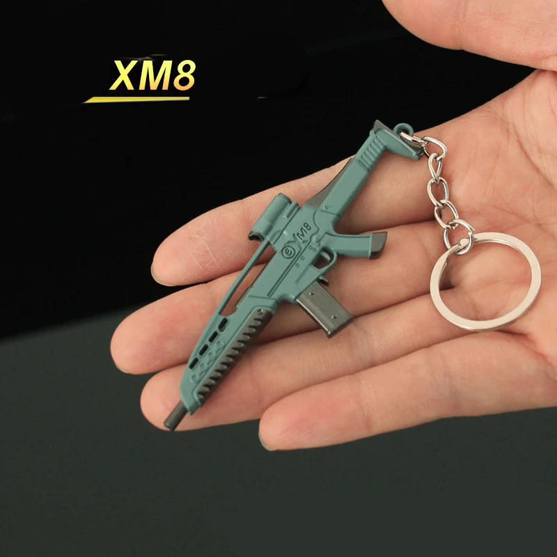 25cmナイフスキン アリーナブレイクアウト ミニ武器 キーホルダー アクセサリ アリーナブレイクアウト AKS74U モデルキーホルダー CF 銃 FN