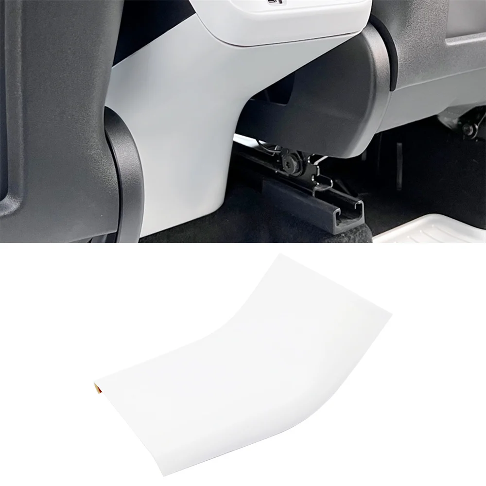 Matte White Car Rear Air Vent Outlet Conditioner Anti Kick Board Trim Handrail Cover For Tesla Model Y 3 Interior Accessories