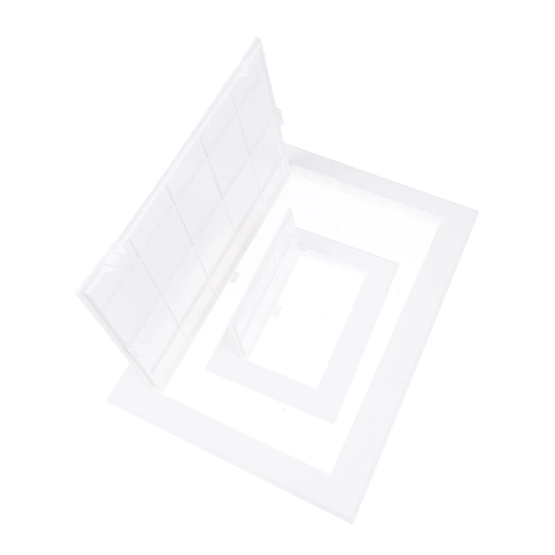Access Panel Inspection Hole PVC Access Doors Wall Ceiling White Hatch Cover Universal Plastic Push-Type Inspection Port 1pc access panel