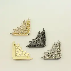20pcs 47x63mm Floral Bag Corner Protector Metal Buckles Luggage Leather Handbag Clothing DIY Handmade Decor Accessories