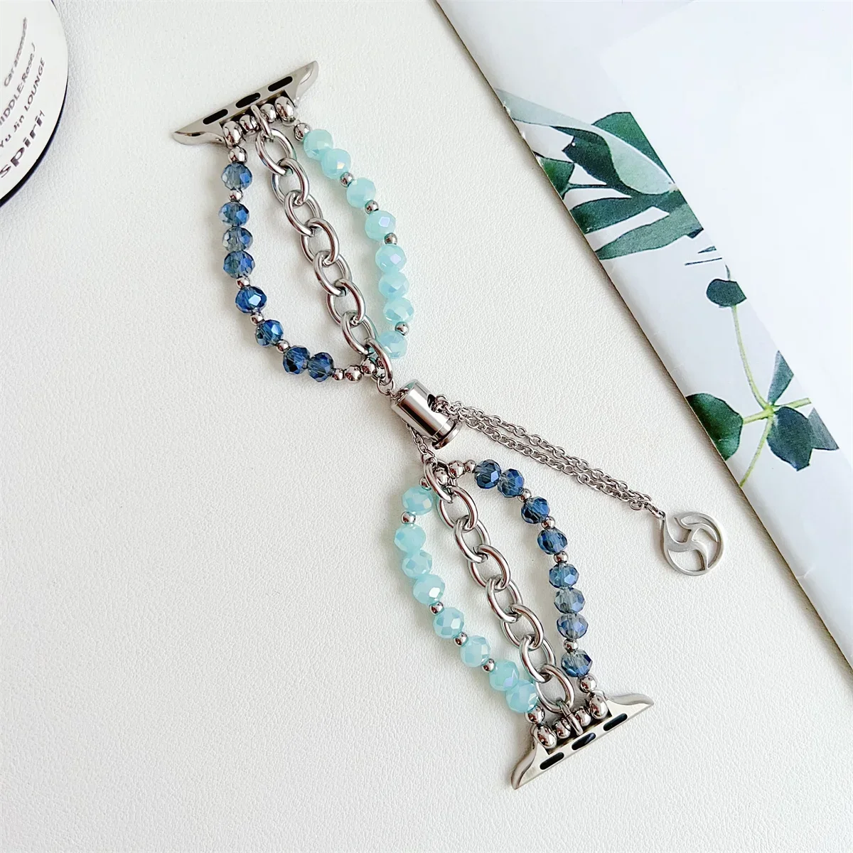 Bracelet de montre à bijoux pour iWatch Ultra 2 Series 10/9/8/7/6/5 Bracelet de montre tendance 42/44/45/46/49 mm 38/40/41 mm_voghion.com