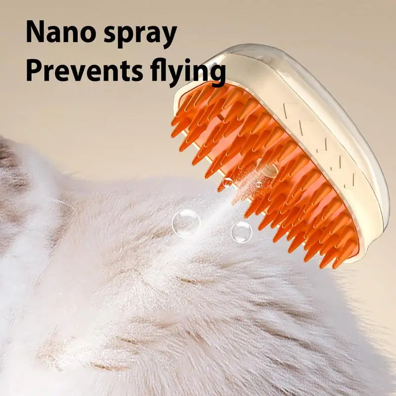 Steamy Cat Brush Steamy Shedding Brush For Dog Hair Rechargeable Shedding Brush For Dog Hair Steamy Massage Brush Pet Comb Cat 3