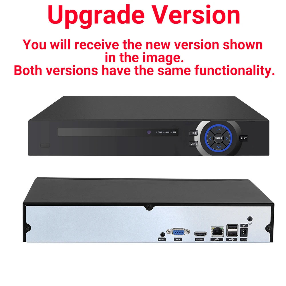 Techage H.265 Ultra HD 4K 8MP 36CH IP NVR Smart AI Support Face/Human/Motion Detection E-mail Alert Support Onvif Protocol P2P 2