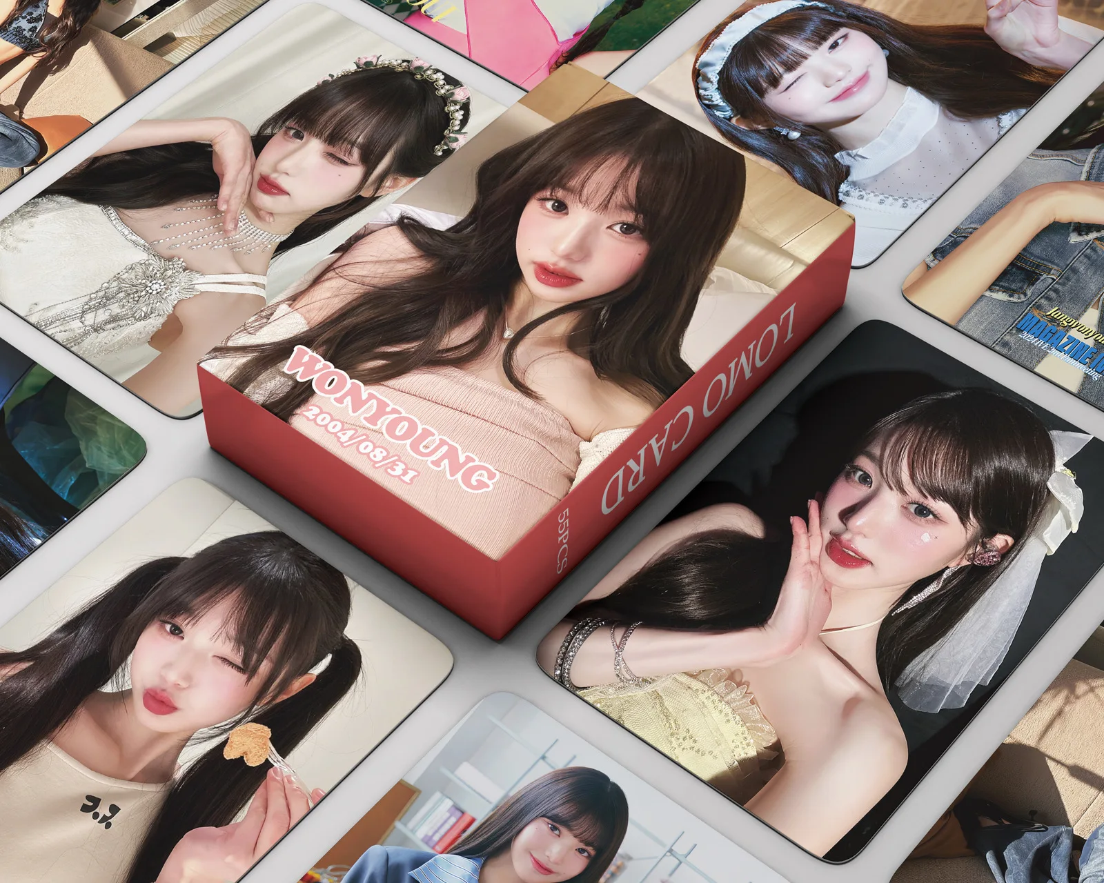 

55 шт./набор Kpop IVE Lomo карты новый альбом Idol Jang Won Молодежные фотокарты HD карта картина девушка группа Поклонники Коллекция подарков