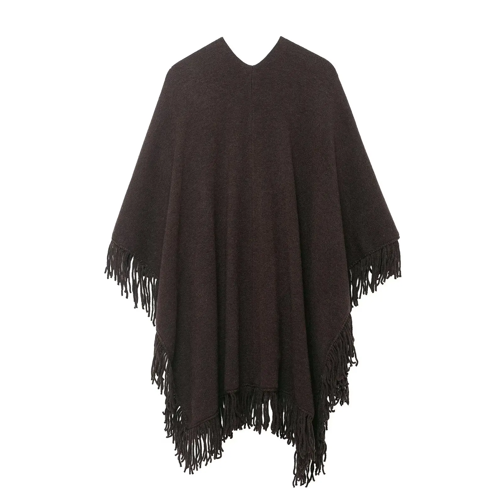 Chic Tassel Knitted Cloak Jackets for Women 2025 Autumn Winter New In Cape Coat Streetwear Casual Poncho Jacket New Outerwear ﻿