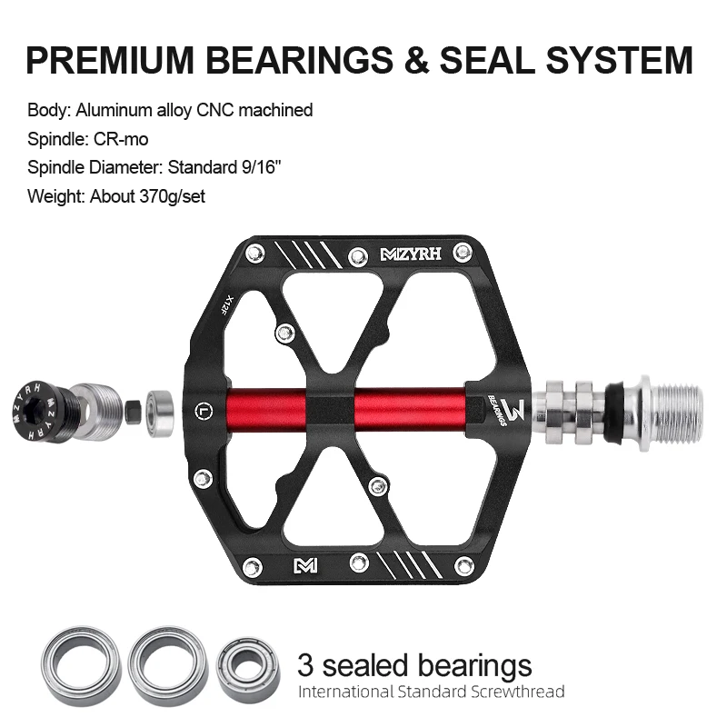 Bearings Pedals Mountain Bike Pedals Platform Nylon Du Tremolin Folding Flat Pedals Pedals N Pedals Replacement D - View #12