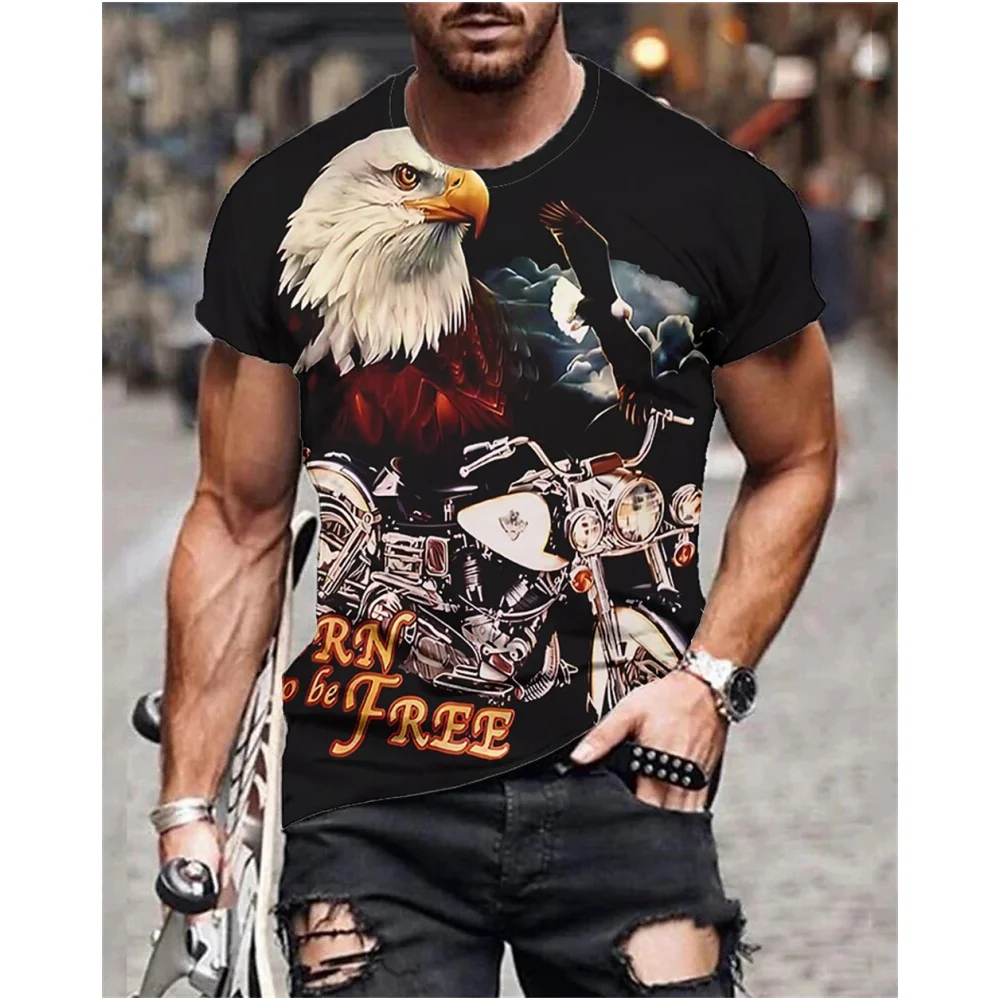 3D Graphic T Shirt for Men,Fitted Fitness Tee Shirt Fashion Short Sleeve  Shirts Round Neck Novelty Print Tshirt 