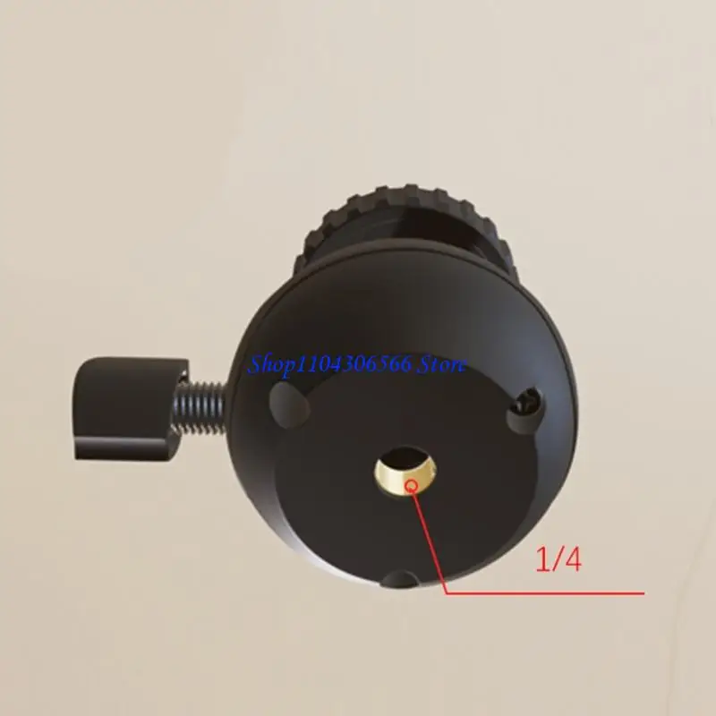 02DD 회전 볼 마운트 어댑터 카메라 삼각대 마운트용 1/4인치 암-수 나사