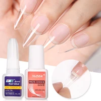 1 Bottle Fast Drying Nail Glue for False Nails 3D Rhinestone Decoration Professional Glue for Extension Manicure Adhesive Tools 2