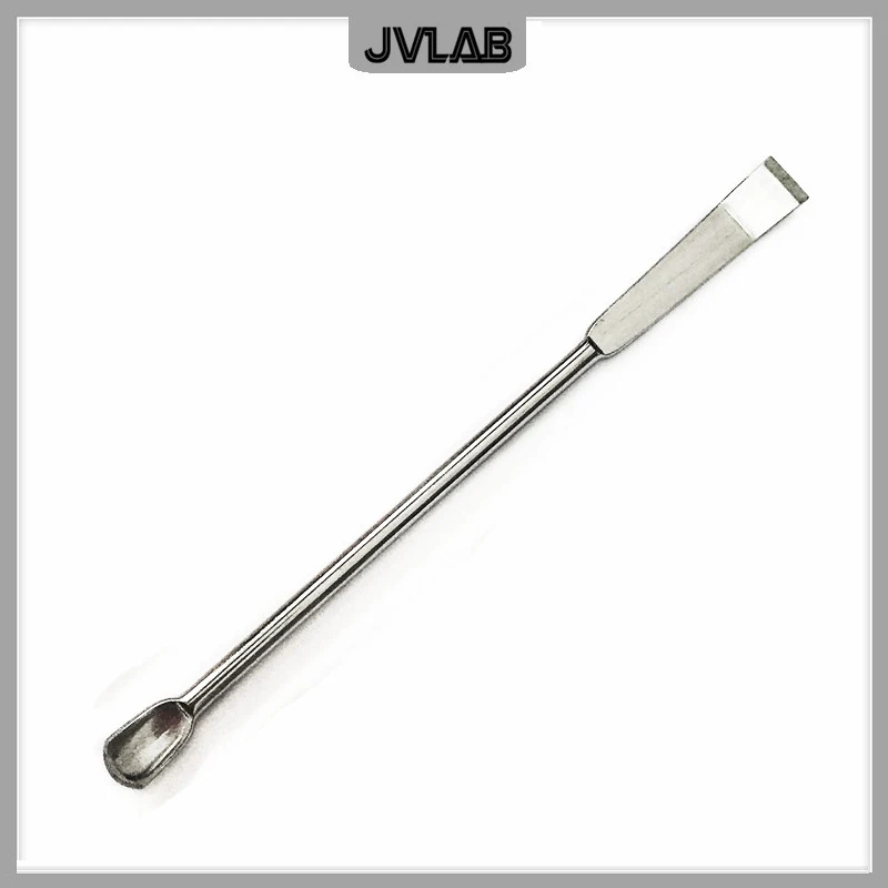 마이크로 약물 스크레이퍼 스푼, 스테인레스 스틸 뒤집개, 스쿠프 삽, 길이 100mm, SUS 흔적 약 스푼, 10 cm 10/PK