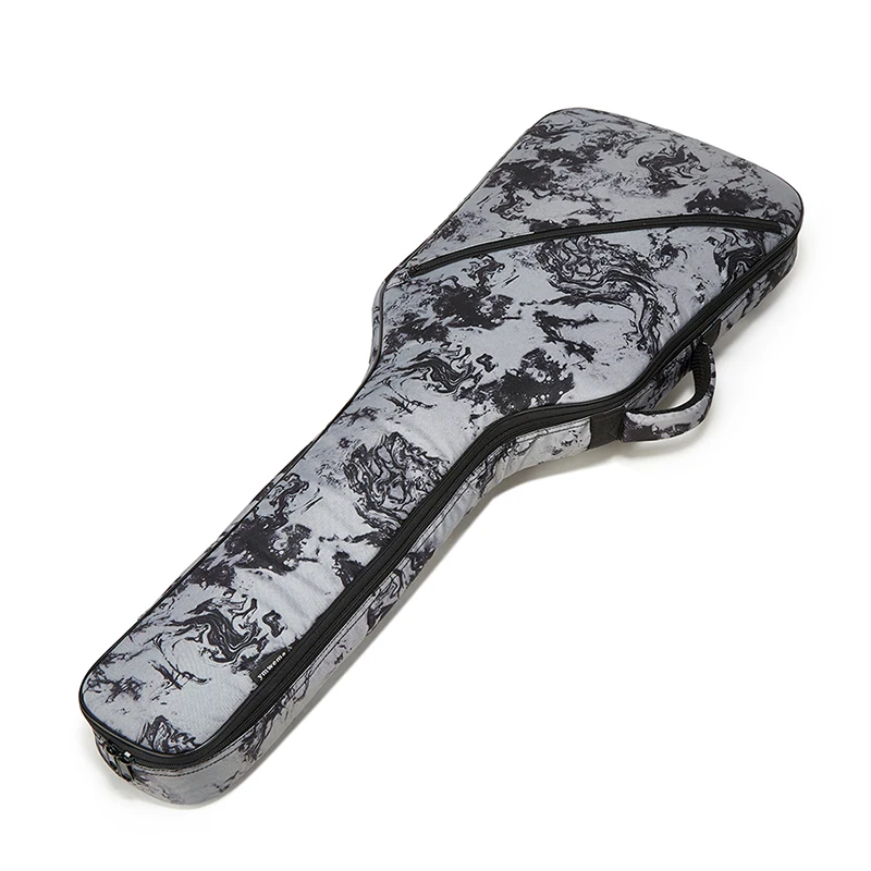 Guitar Bag Electric Guitar Bag 900D Waterproof Oxford Cloth Double Straps Soft Case Foldable 12mm Sponge Padding