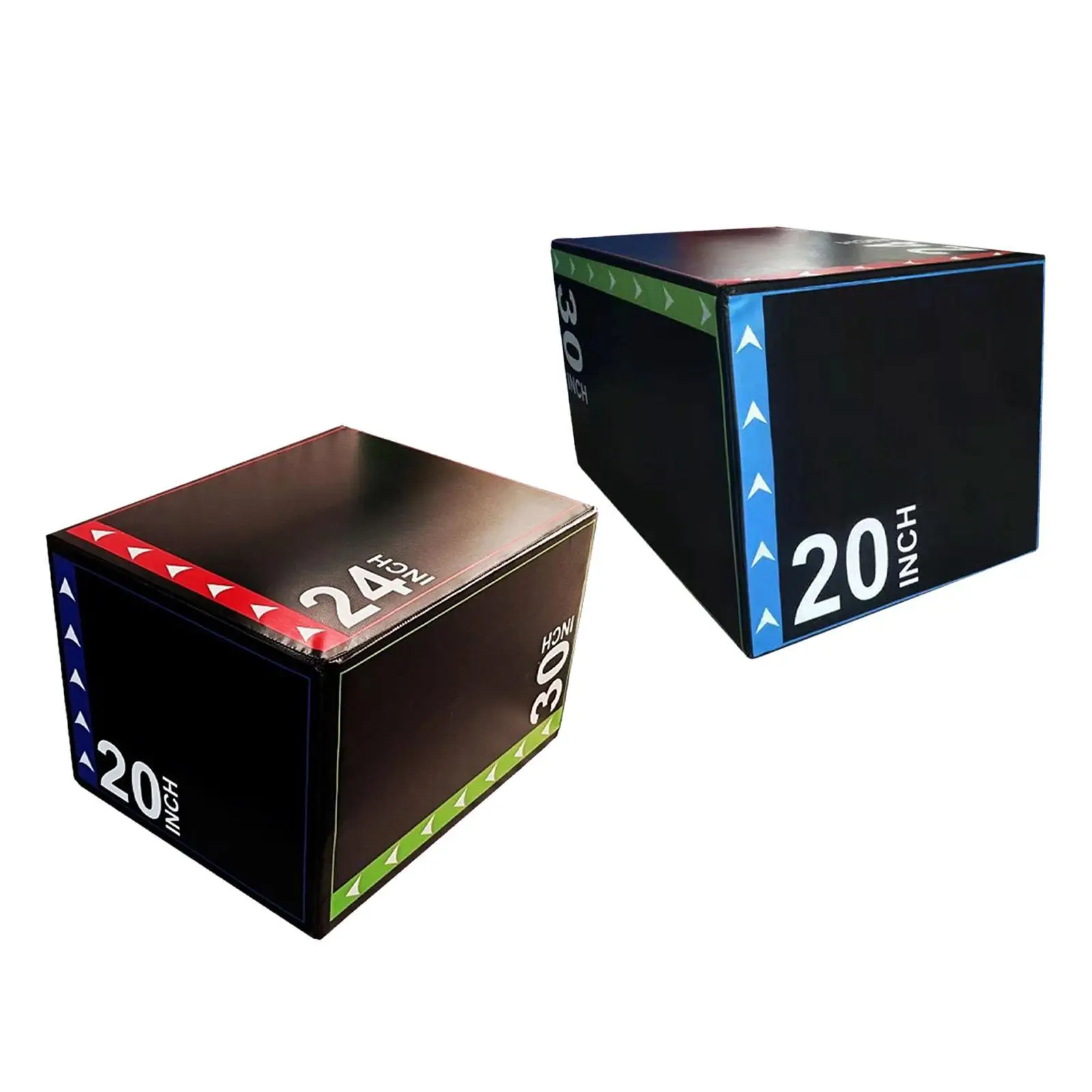 Jump Box Heavy Duty Platform and Jumping Agility Box Anti Slip Fitness 3 in 1 Plyo Box for Jumping Lunges Dips Skipping Workout