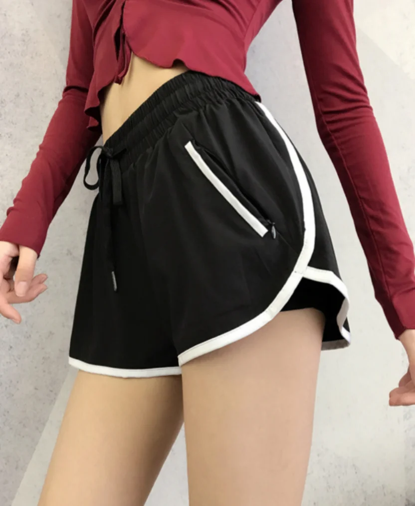 2022 New Spring and Summer Women's Elastic Anti-glare Outer Wear Loose and Thin Ultra-short Speed Training Shorts short pants Shorts