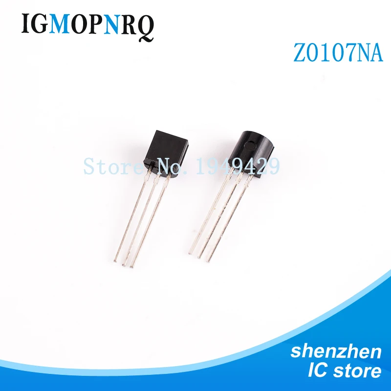 10 개/몫 Z0107NA Z0107 92 triac 라인 트랜지스터