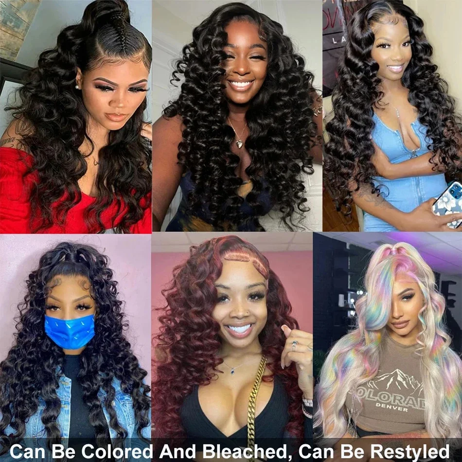 Human Hair Extensions Loose Deep Wave Bundles Brazilian Human Hair 1/3/4 Bundles 30 Inch