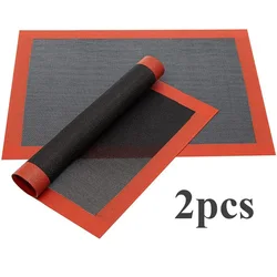 Premium Non - Stick Silicone Baking Mat - Reusable & Heat Resistant for Oven, Grill, and Microwave (2pcs - 40X30)