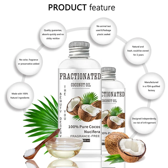 Coconut Emollient Oil SADOER Moisturizing Moisturizing Anti-drying Skin  Care Essential Oil