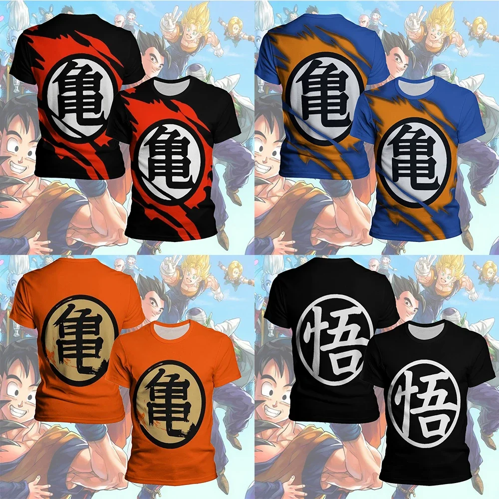 Anime Dragon Ball Graphic T-Shirt Summer Harajuku Top T-Shirt Da Uomo Girocollo Camicia Anime Boys Abbigliamento Plus Size Streetwear