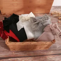 Socks Baby Accessories Newborn Boys Girl Autumn Winter Kids Toddler High Knee Bow Socks Children Spanish Style Cotton Stockings 4