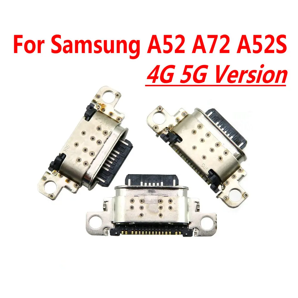 

10 шт. новый разъем USB для зарядки разъем для Samsung Galaxy A52 A72 A52S A33 A73 4G фотография Запасная часть