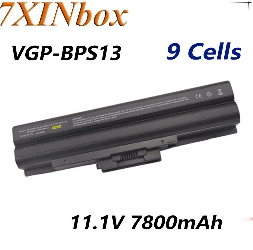 

7XINbox 11,1 V 7800mAh VGP-BPS13 VGP-BPS21A батарея для Sony VGP-BPS21 BPS21B BPL21 VGP-BPS21A/B BPS13/B VGP-BPS13 SVE11