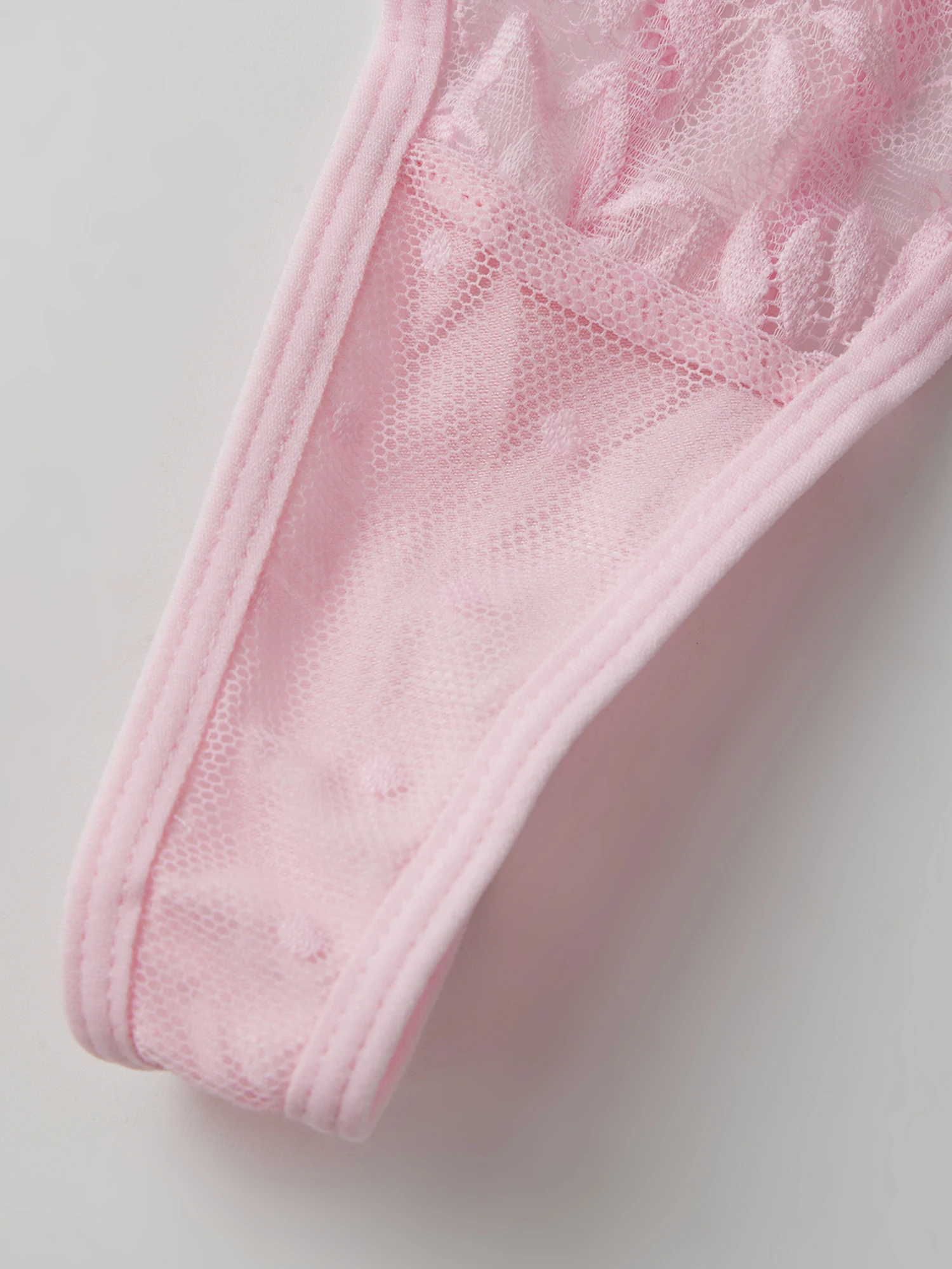 Sexy Lace Lingerie Set with Cutout Top Thong and Leg Ring - Seductive See-Through Babydoll Sleepwear for Women