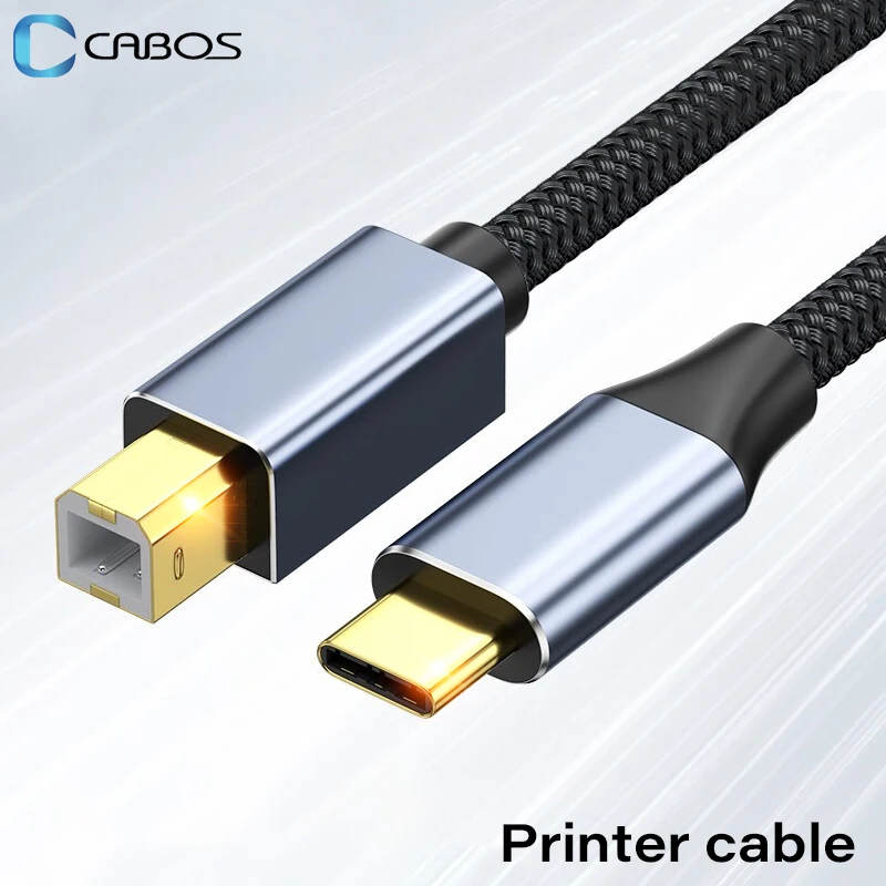 USB C에서 USB B 2.0 프린터 케이블, 팩스 기계 스캐너, 전자 장기 어댑터, 전화 노트북 맥북용