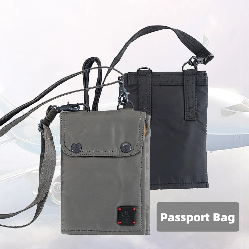 Anti-Theft Travel Passport Wallet Neck Bag Waterproof Unisex Card Phone Pouch Women Mini Document Holder for Travel 2025