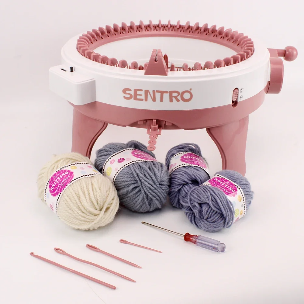 Versatile Efficient 22/40/48-Needles Hand Knitting Machine for DIY Scarves Sweaters Hats Socks Craft Project for Adults and Kids