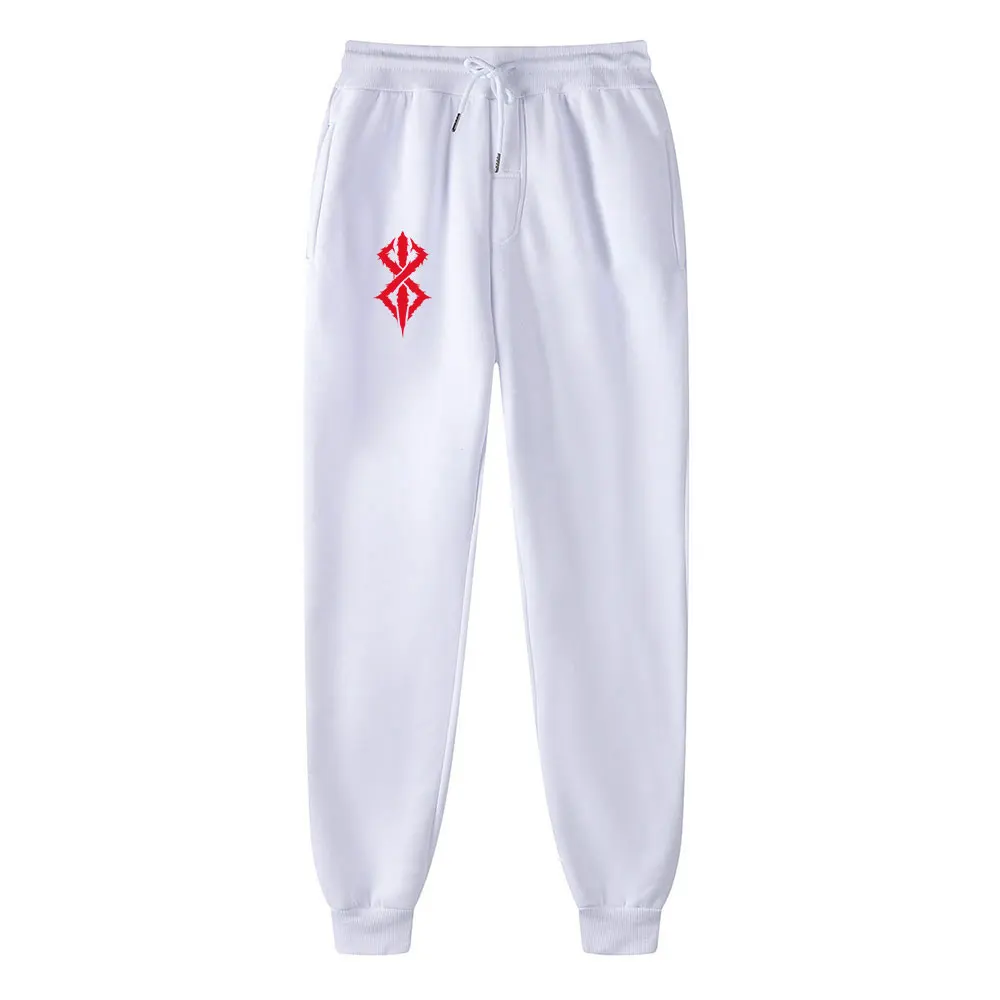 Mens Casual Anime Berserk Pants Autumn Fleece Sweatpants Men Running Jogger Sports Gym Trousers Fashion Workout Men Long Pants 2