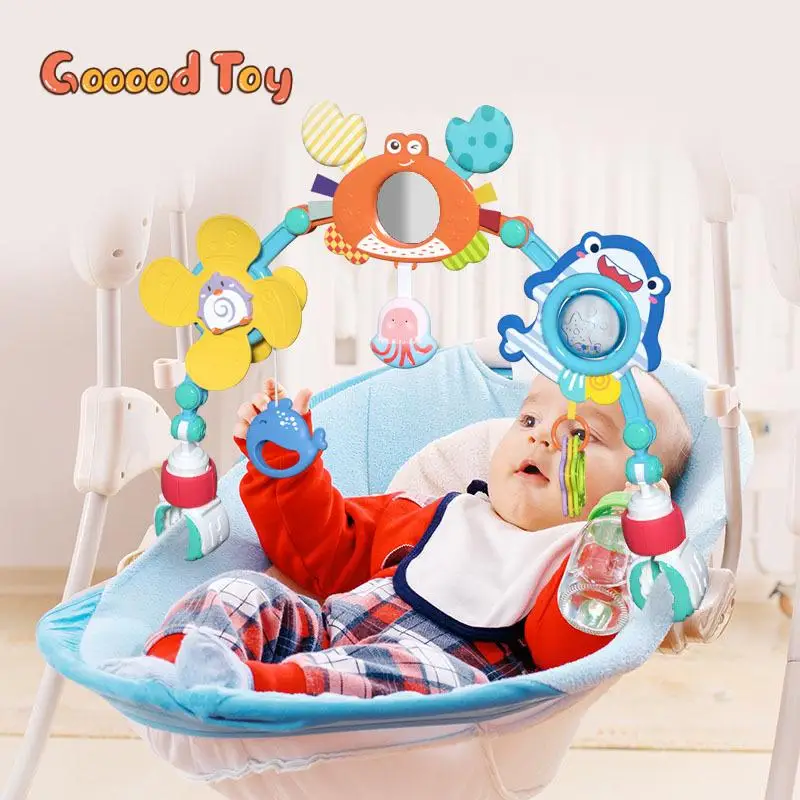 

Baby Bed Bell Infant Newborn Crib Bells Rattles Toys 0-12 Months Babies Toddler Stuff Car Seat Comfort Pendant Trolley Toys