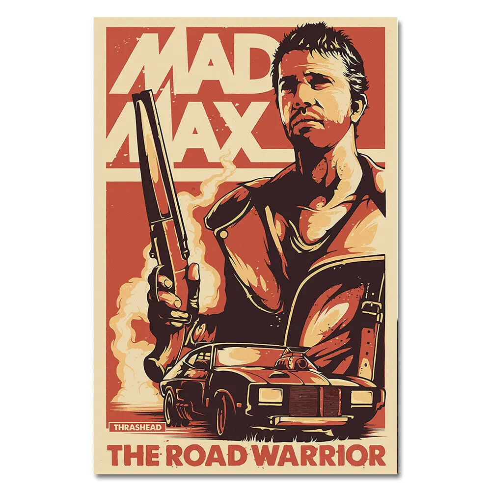 

Картина из фильма MAD MAX, Шелковый плакат, домашний Настенный декор
