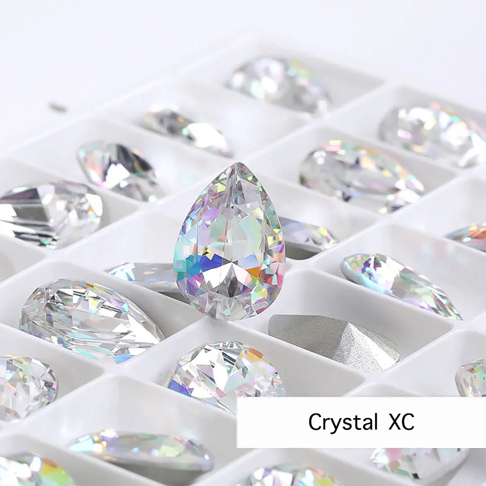 Strass di cristallo di alta qualità placcatura colore K9 cristallo Strass di cristallo di alta qualità placcatura colore K9 cristallo