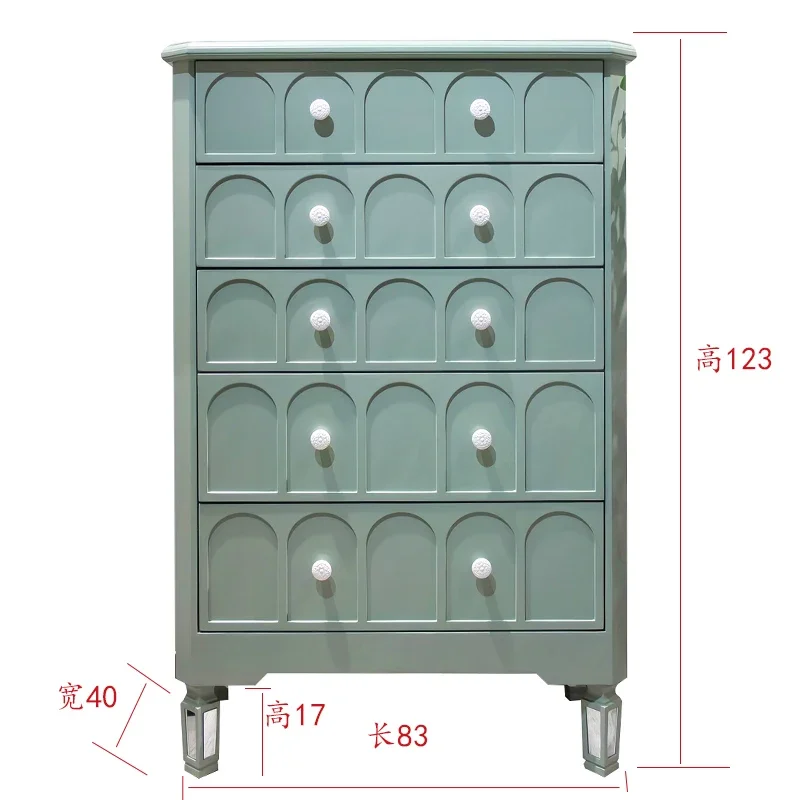 

ZL Chest of Drawers Bedroom Storage Cabinet Wall Entrance Glass