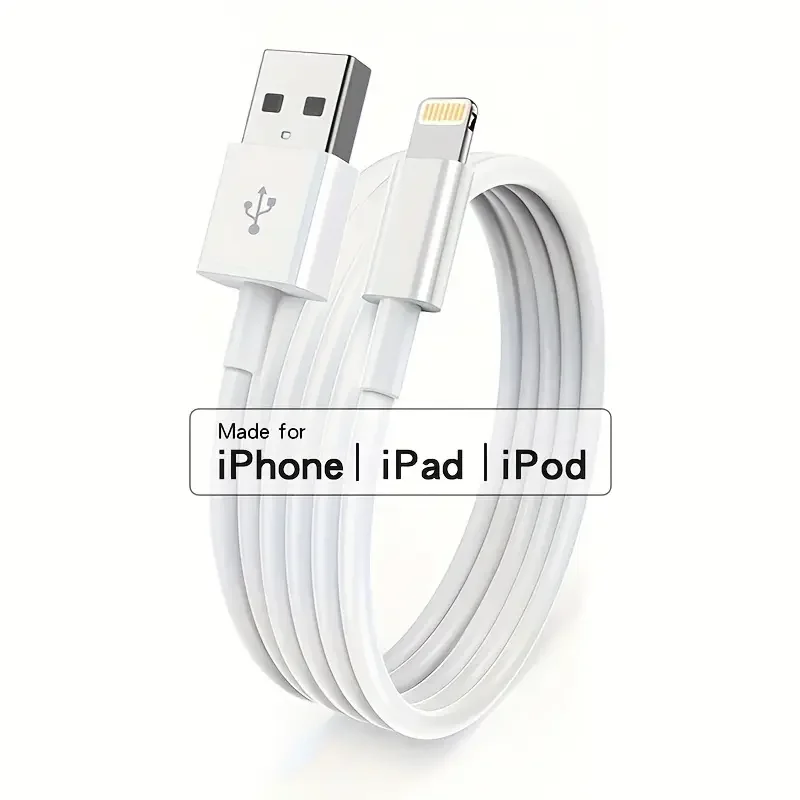 1PC 2PCS MFi Certifie Carplay Cable Car Charger Cord USB A to Lightning Cable Fast Charging Data Transfer for iPhone 14 13 12 11