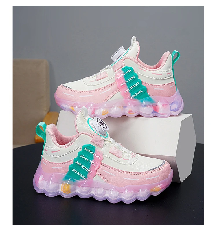 Description Picture 6 of itemChildren's Boys Sneakers Leather Comfortable Athletic Sport Shoes Non Slip Outdoor Casual Walking Shoes for Kids Girl Tennis