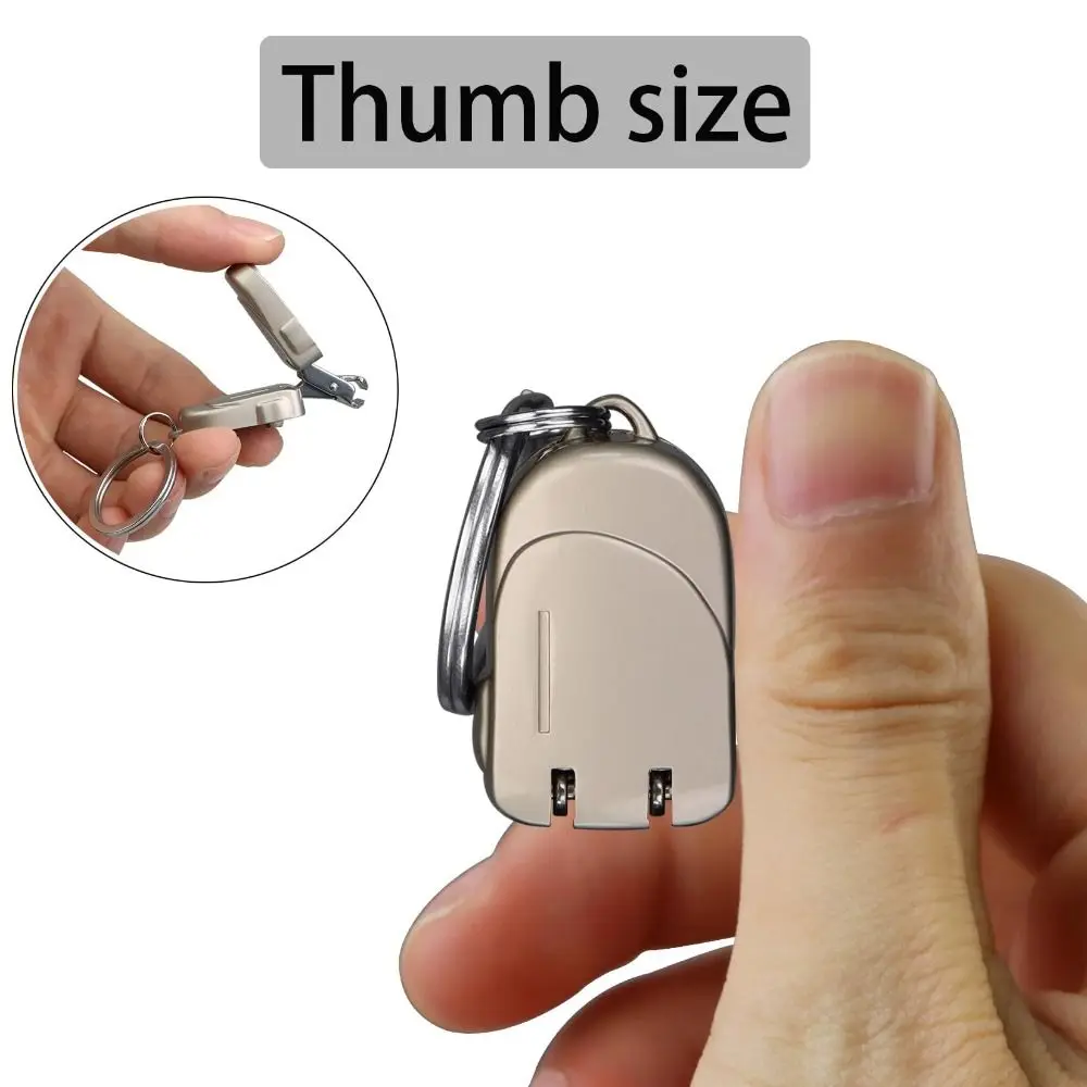 Mini Nail Clippers Folding Multi-functional Nail Trimmers Lightweight Stainless Steel Keychain Nail Clipper Personal Care