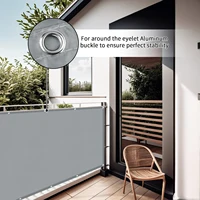 Balcony Privacy Screen Cover Fence Patio Waterproof Shade Cloth 95% UV Protection Shield Deck Shade Sail Garden Porch Pool Decor 4