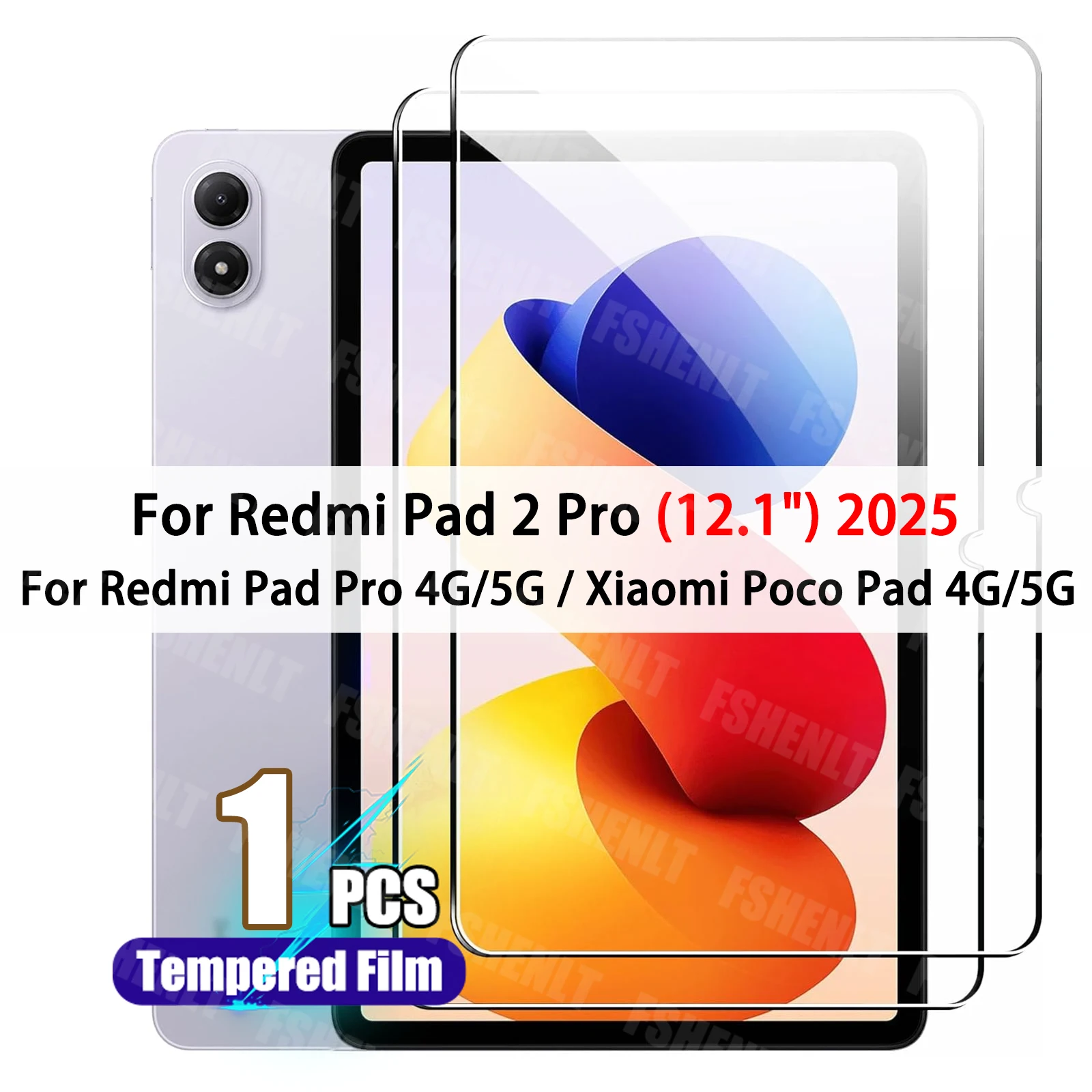 Premium Tempered Glass Screen Protector - 9H Hardness, HD Clarity, 12.1