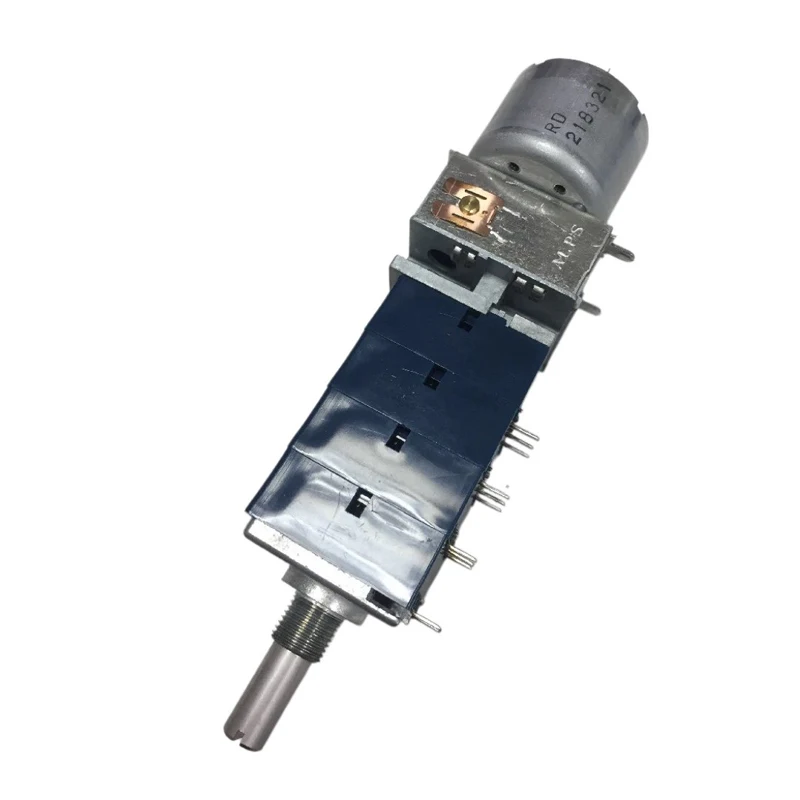 1 Stück/Los 100% japanisches ALPS Motorpotentiometer RK27114 Quad 100KA mit rundem Griff 25mm 12-Fuß-Audio-Schalter