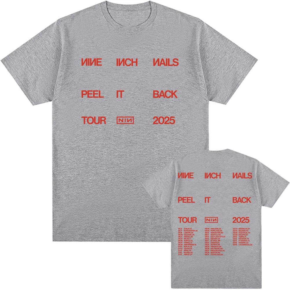 Nine Inch Nails Peel It Back Tour Tシャツ M Nine Inch Nails Peel It Back Tour 2025 3D T-shirt All Size