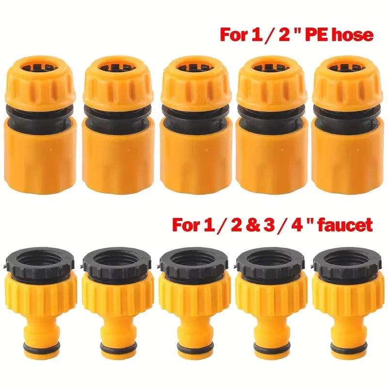 thumbnail image 2 of ERKOON 8er Double Ale Hose Connector Set 1/2 Inch Two Way Hose Extender Extension Hose 2 of 13