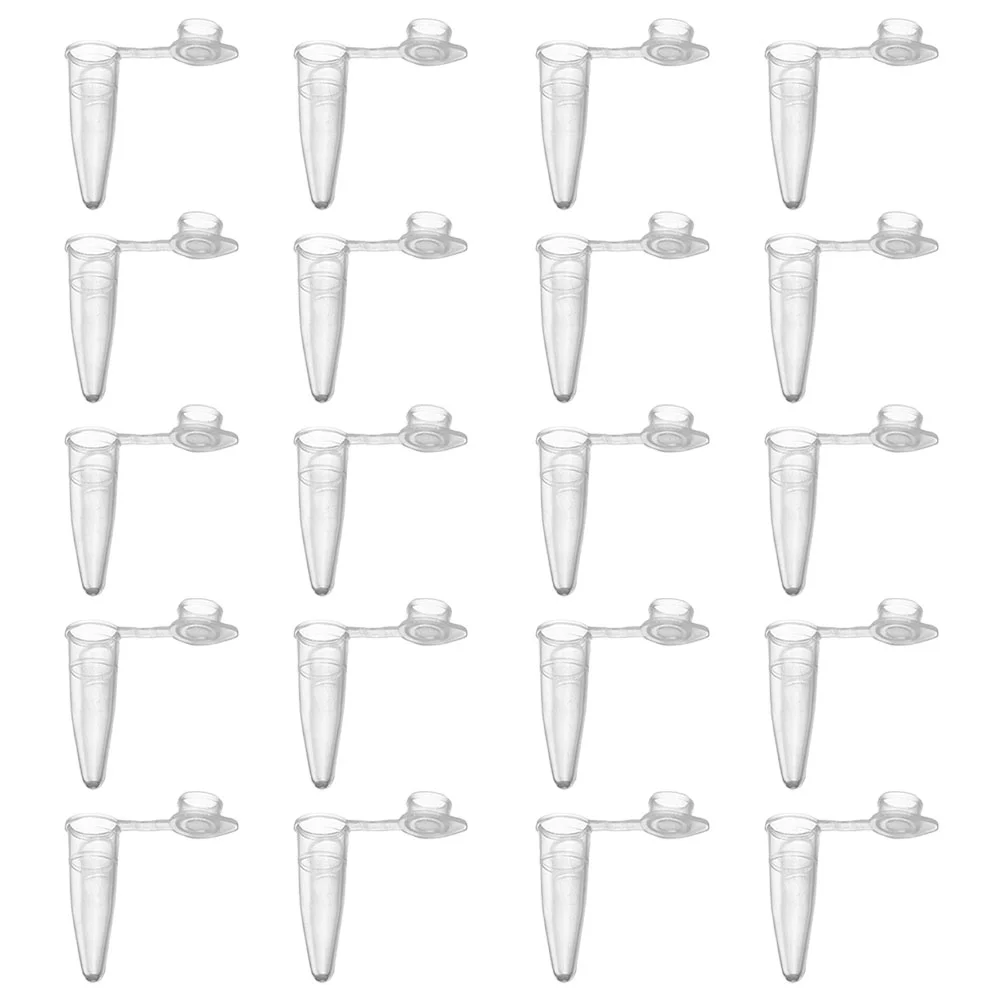 Plastic Micro Test Tube Snap Cap Cone Bottom Centrifuge Tube Sample Vial Container School Laboratory Instrument