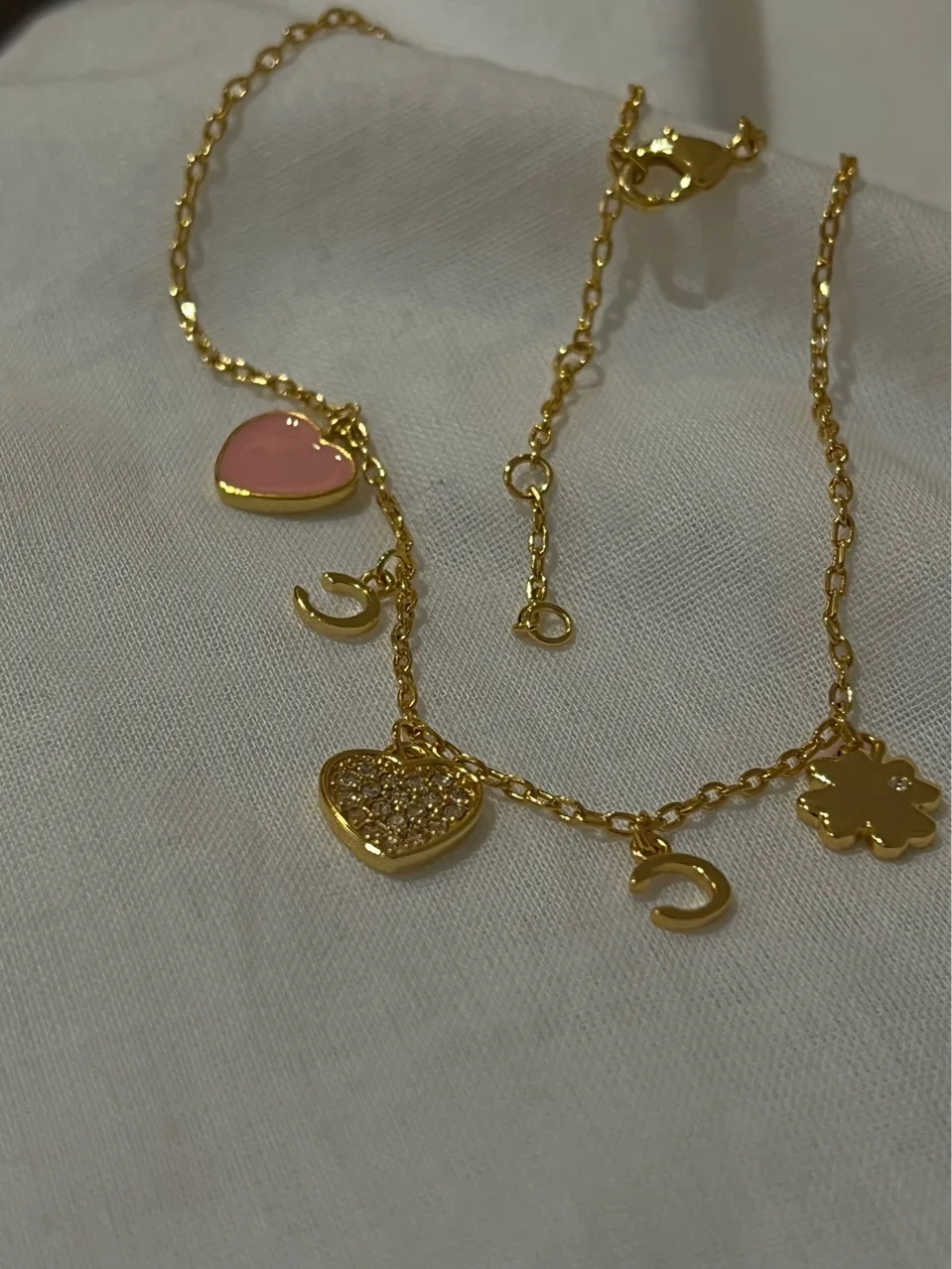Louis Vuitton Blooming Supple Gold Tone Charm Necklace
