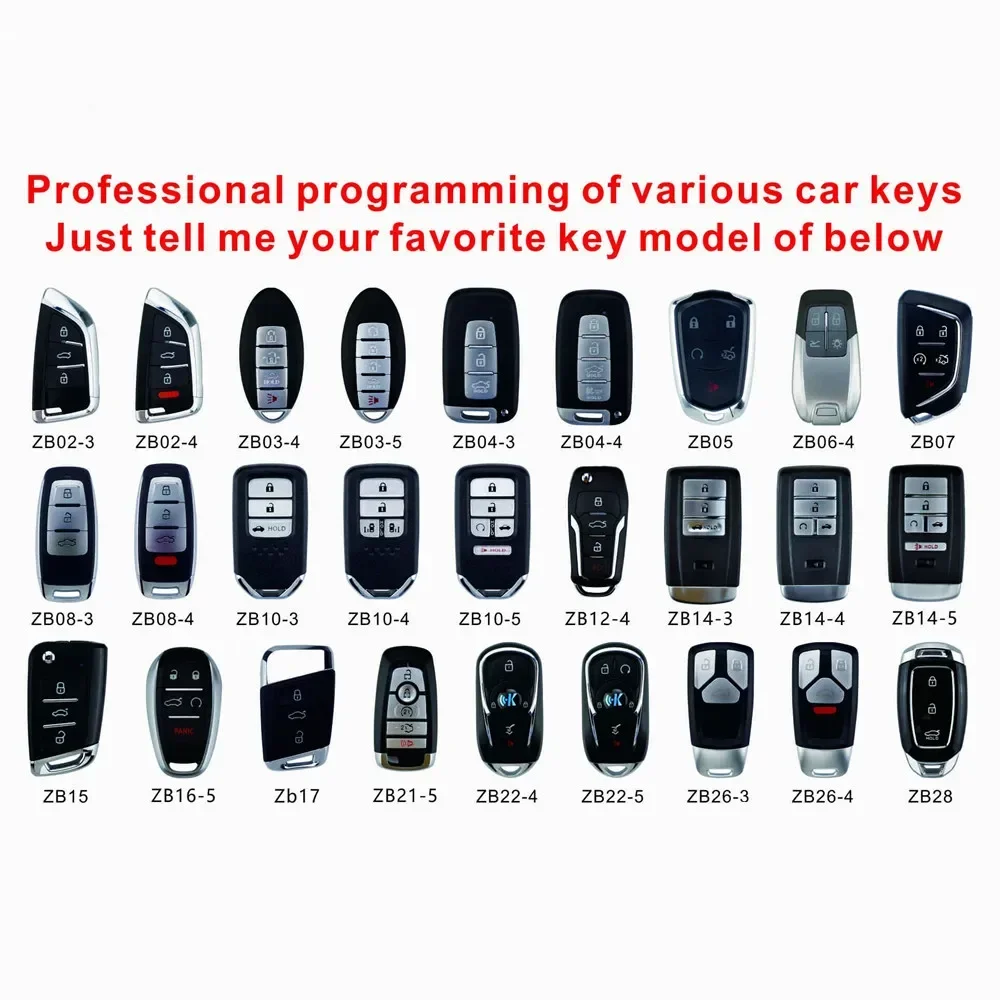 KEYDIY KD Smart Keys ZB Remotes ZB01/02/03/04/05/06/08/10/11/12/15/16/17/21/22/24/27/28/29/31/32/33/34/41 for X2/MAX Programmer car remote key car key