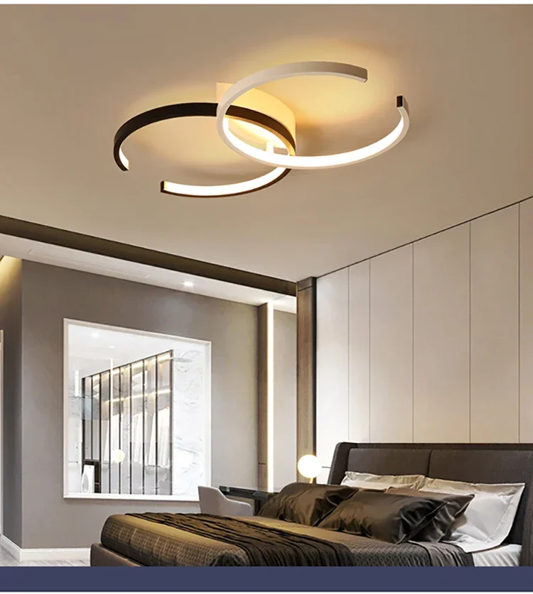 

Modern LED Ceiling Light Flush Mount Minimalist Decor Chandelier for Living Room Dining Room Bedroom Indoor Lighting Fixture